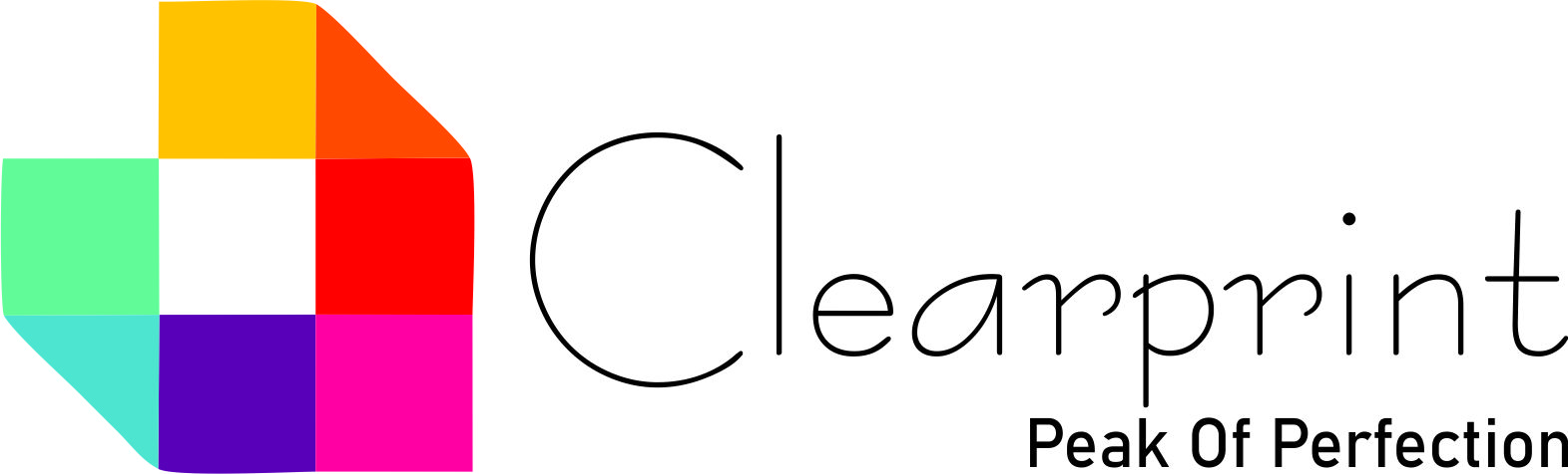 clear print Logo